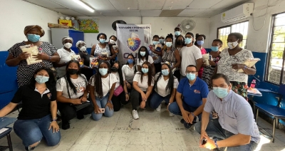 Actividad de pr&aacute;ctica social en el barrio Nueva Colombia
